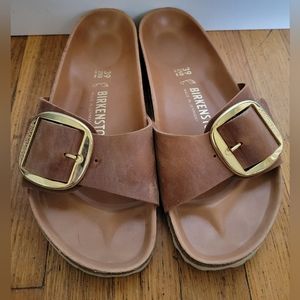 Birkenstock Madrid Oiled Leather Cognac